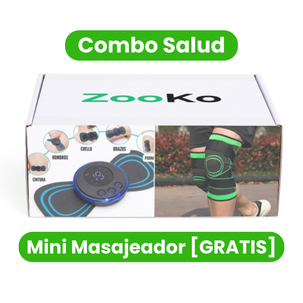 Combo Salud: Rodillera FlexiKnee™ + Mini Masajeador PulseZen™ [GRATIS]